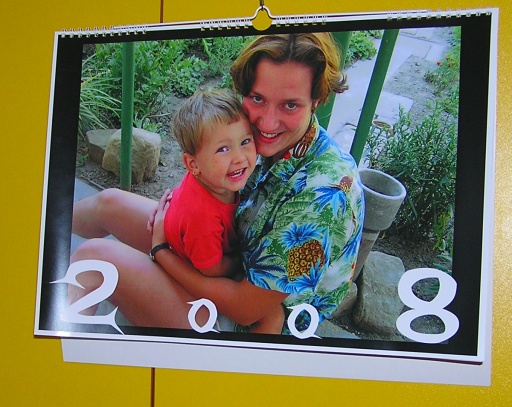 Fotografie rodinného kalendáře