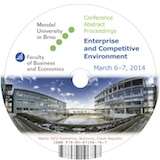 Sborník abstraktů konference Enterprise and Competitive Environment 2014